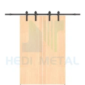 مجموعة مسار باب الحظيرة المزدوج